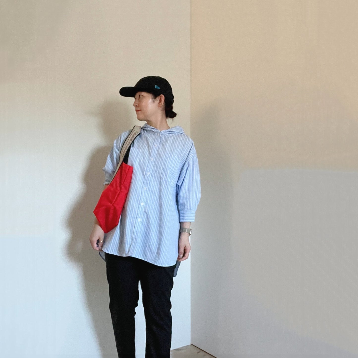 【再再…再入荷】チェック&ストライプ、羽織にもなるロングシャツ
