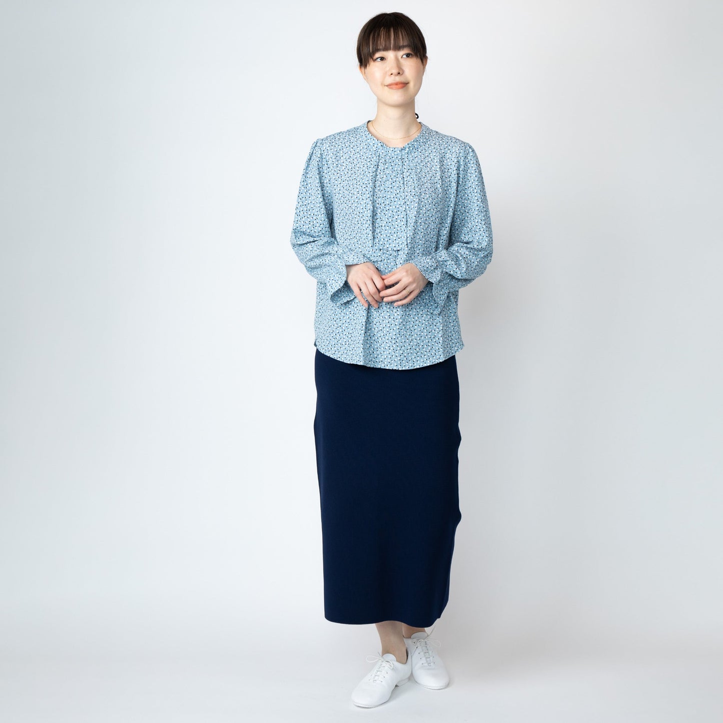 【WWSコラボ第二弾】センセイスーツのスピンオフ?!セットアップになるブラウス&スカート ~芯と華と伸びのある人~
