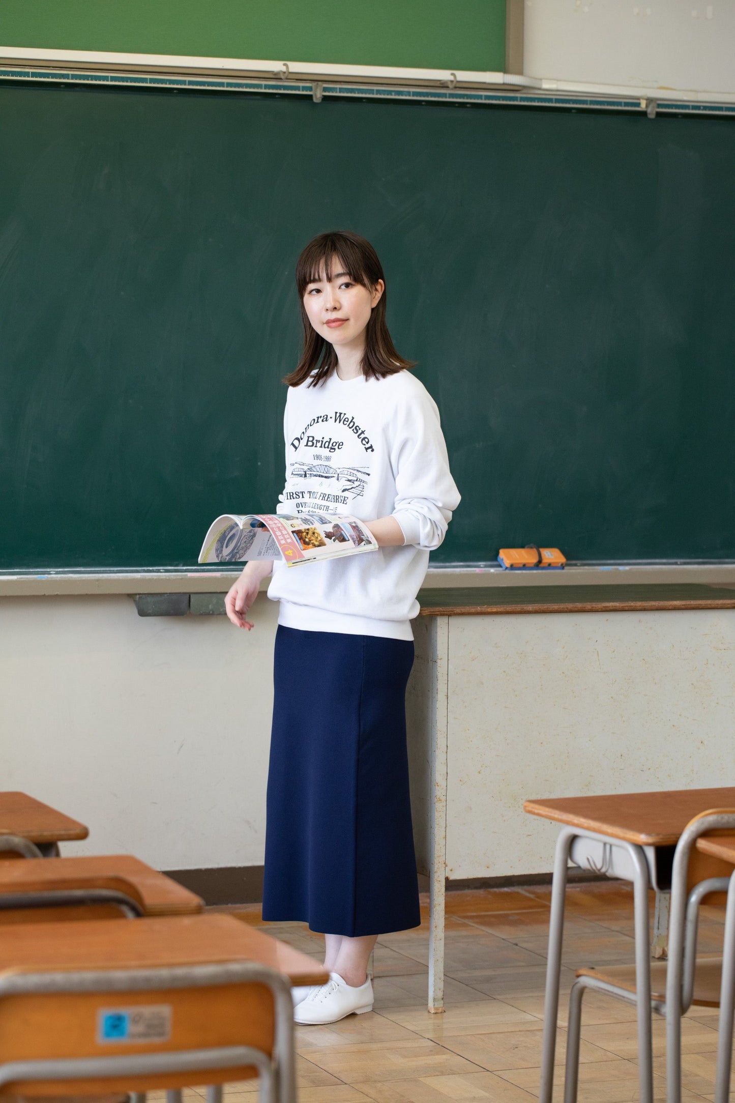 【WWSコラボ第二弾】センセイスーツのスピンオフ?!セットアップになるブラウス&スカート ~芯と華と伸びのある人~