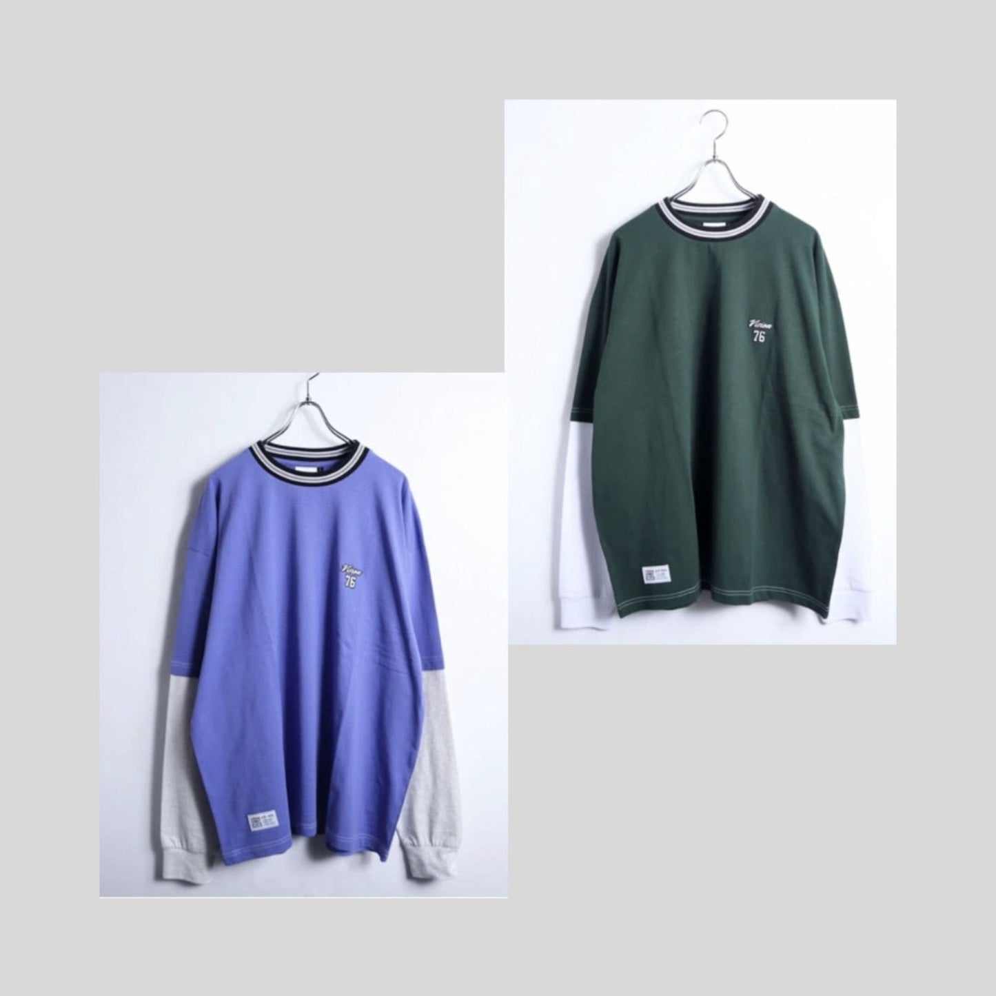 フェイクスリーブのロングT