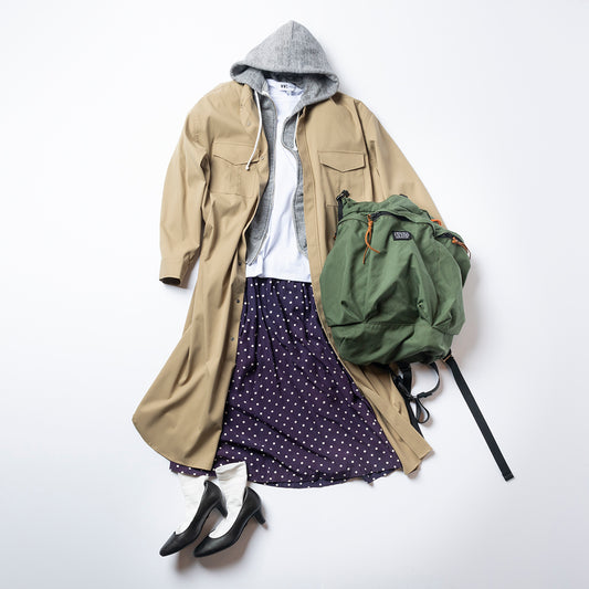 【WWS】レインコートやワンピースにもなる羽織り