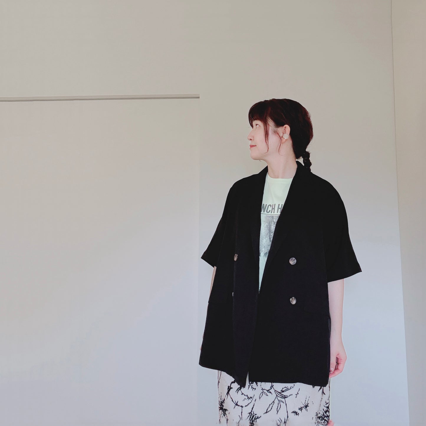 【再々入荷】さらっと系の軽い半袖ジャケット
