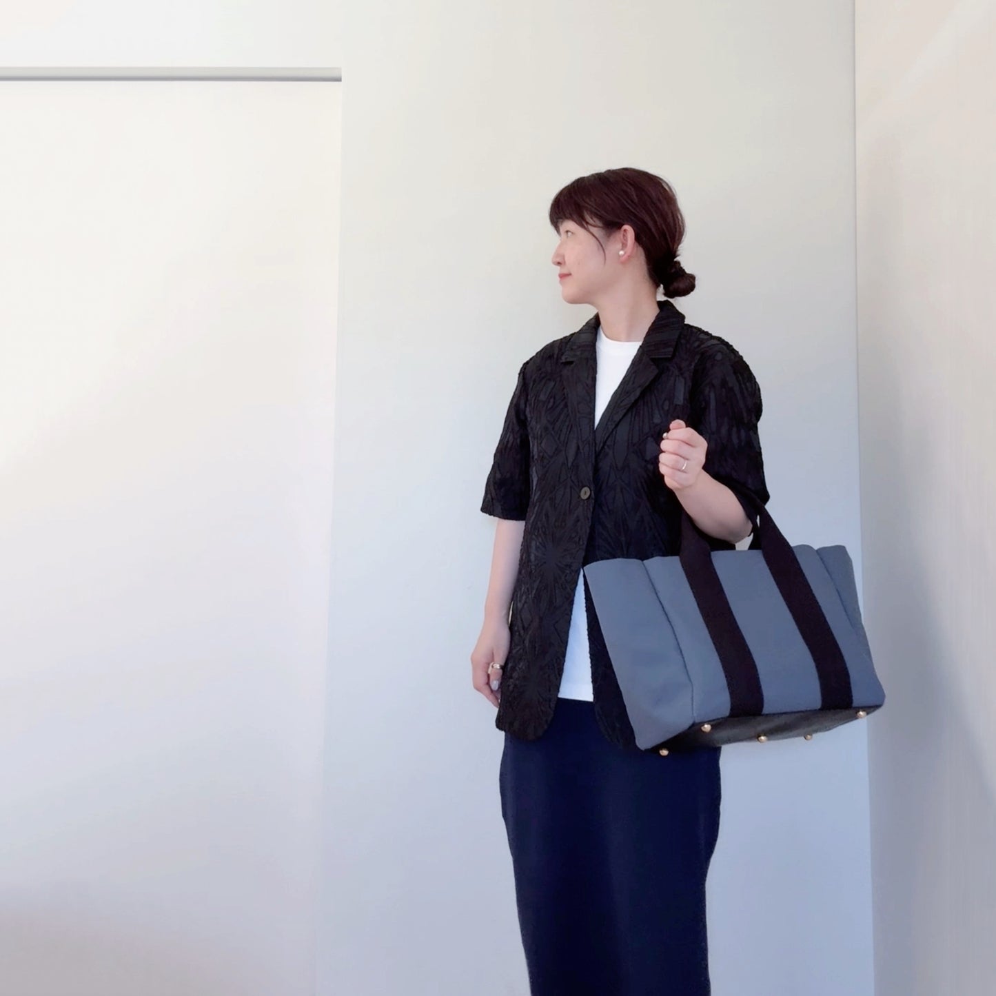 【再入荷】透かし柄の半袖ジャケット