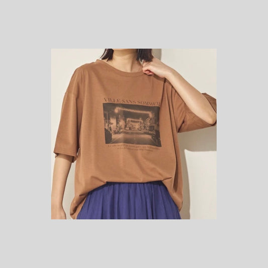 汗染み防止機能のプリントTシャツ