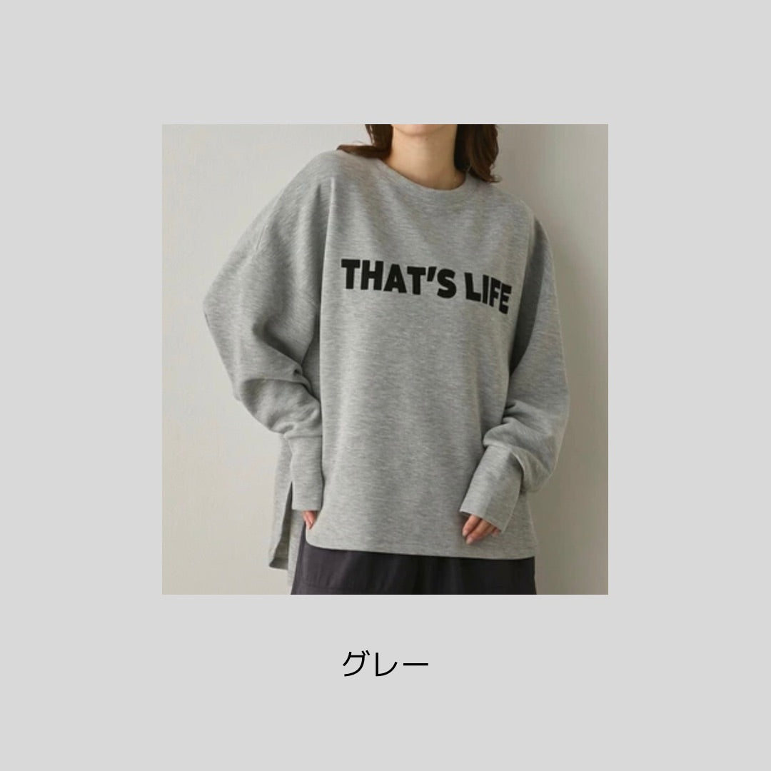 【完売カラー再入荷】ぷるんと着やすい♪もちっとプルオーバーの長袖バージョン