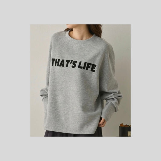 【完売カラー再入荷】ぷるんと着やすい♪もちっとプルオーバーの長袖バージョン