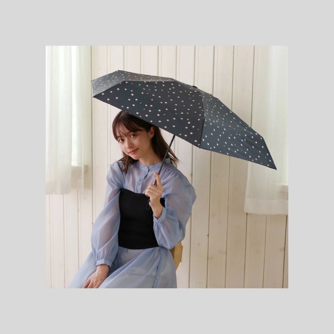 晴雨兼用の傘〜黒系で柄と無地と〜