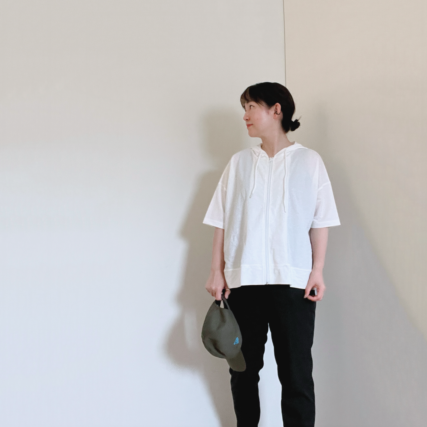 【今年も登場】あの水玉カットソーと同じ素材のフードパーカー仕様♪