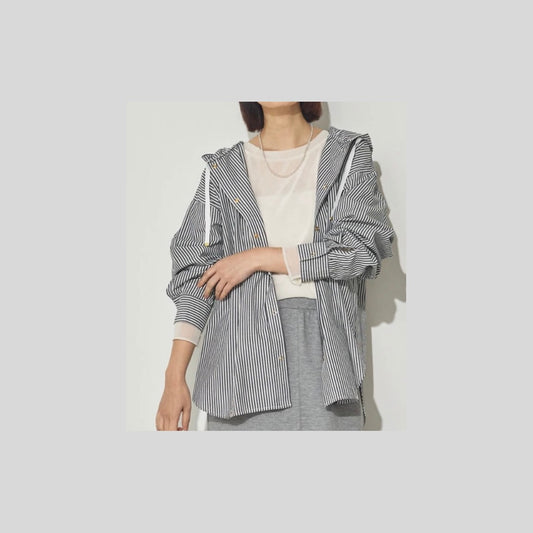 あのテックコットンシャツと同じ生地♪のイージーケアな羽織りシャツ