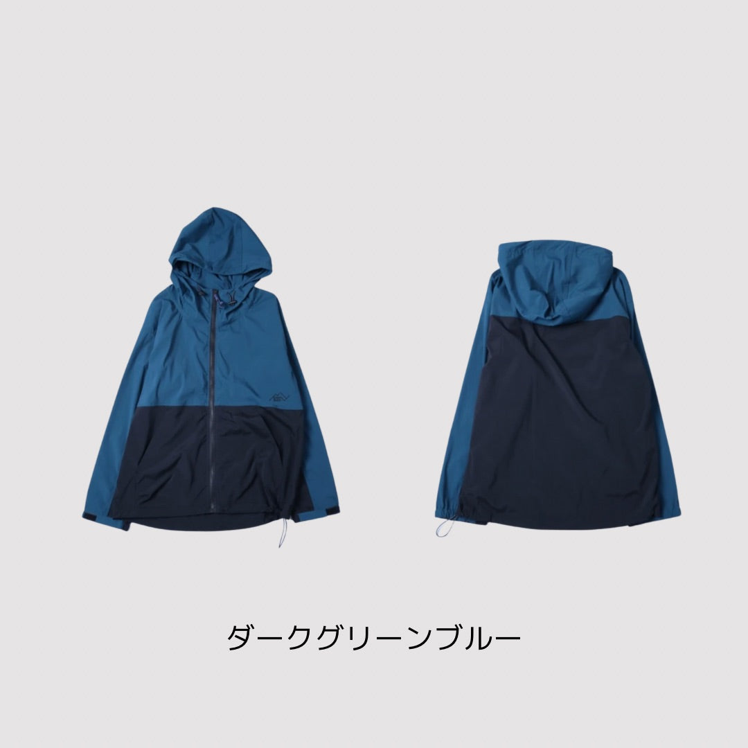 【再入荷】野外活動に、下校指導に。軽めに羽織る、ロールパーカー(フード有)