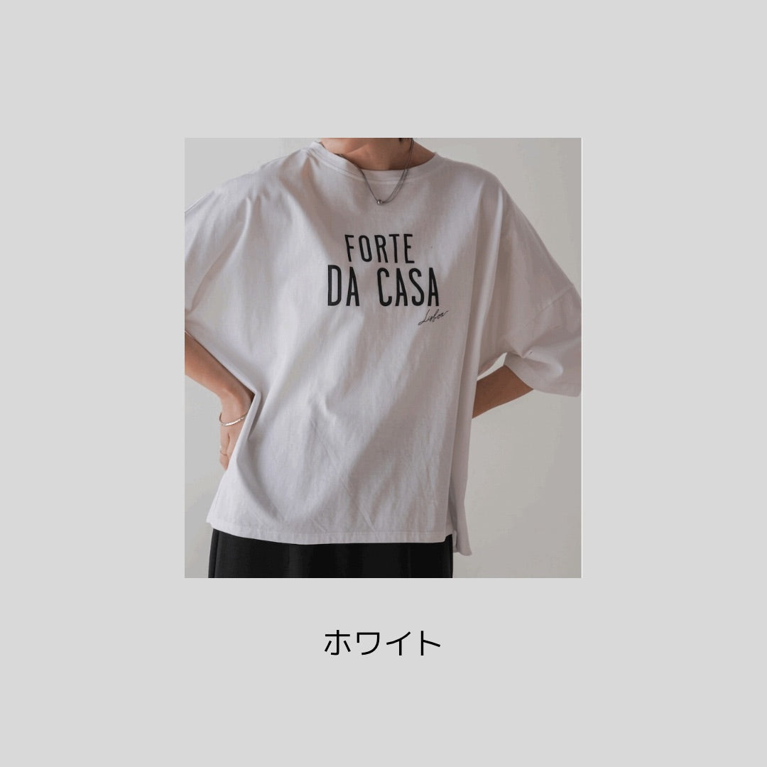 【再入荷】後ろテープデザイン!シルケット加工の大人Tシャツ