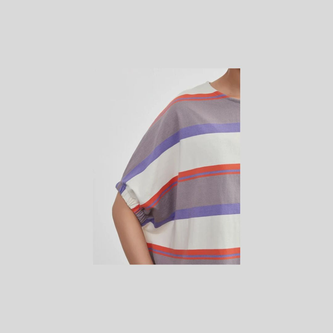 元気出るカラーのボーダーTシャツ