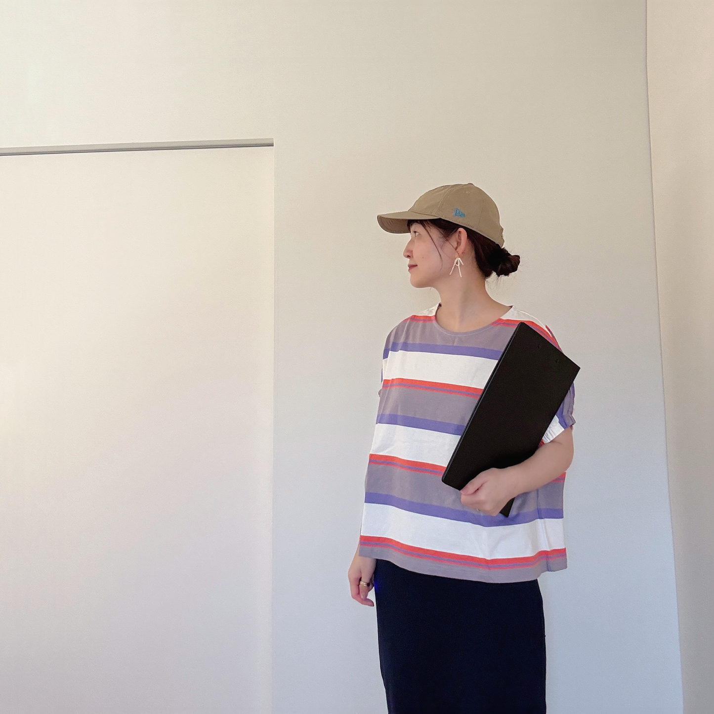 元気出るカラーのボーダーTシャツ
