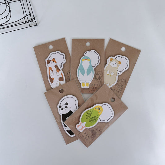 お礼伝わる♪お座りする付箋&マスキングテープセット