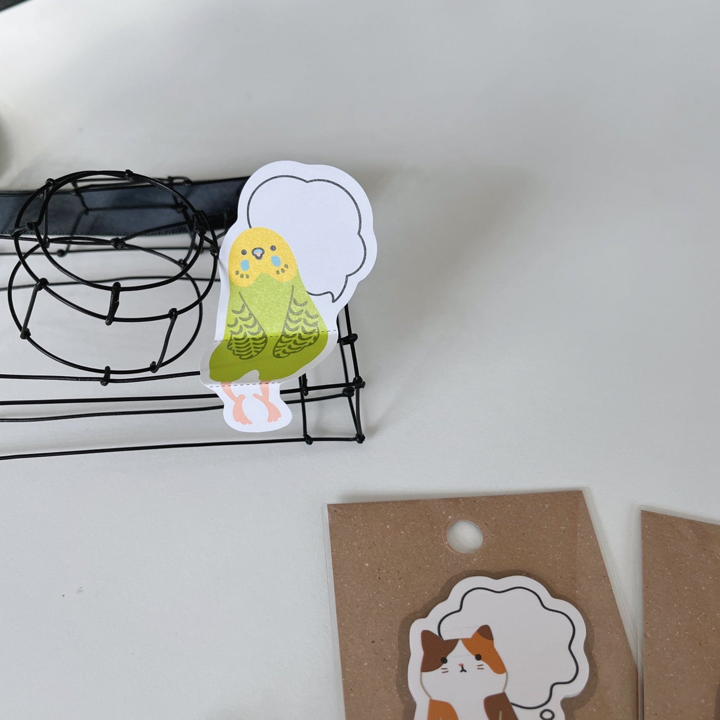 お礼伝わる♪お座りする付箋&マスキングテープセット