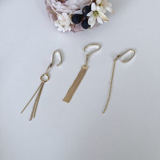 【再入荷】【Egaii】2Wayで学校&プライベートなイヤーカフ