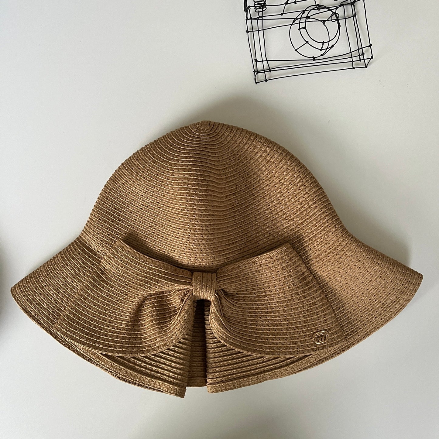 【再再再入荷】後ろリボンの折りたためるハット