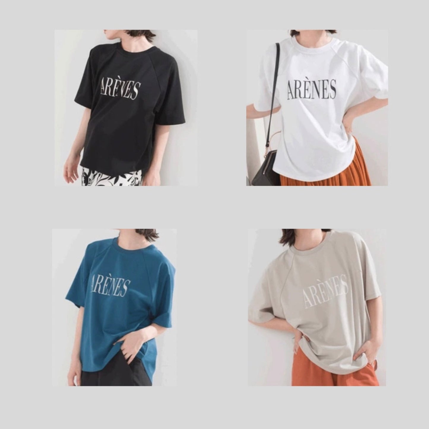 【新ロゴ・新色登場】重ね着もかわいくて高級感、シンプルロゴのラグランTシャツ