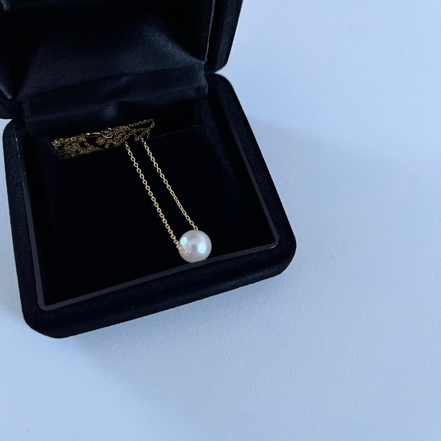 【再再再…入荷】伊勢湾からの本真珠、一粒ネックレス