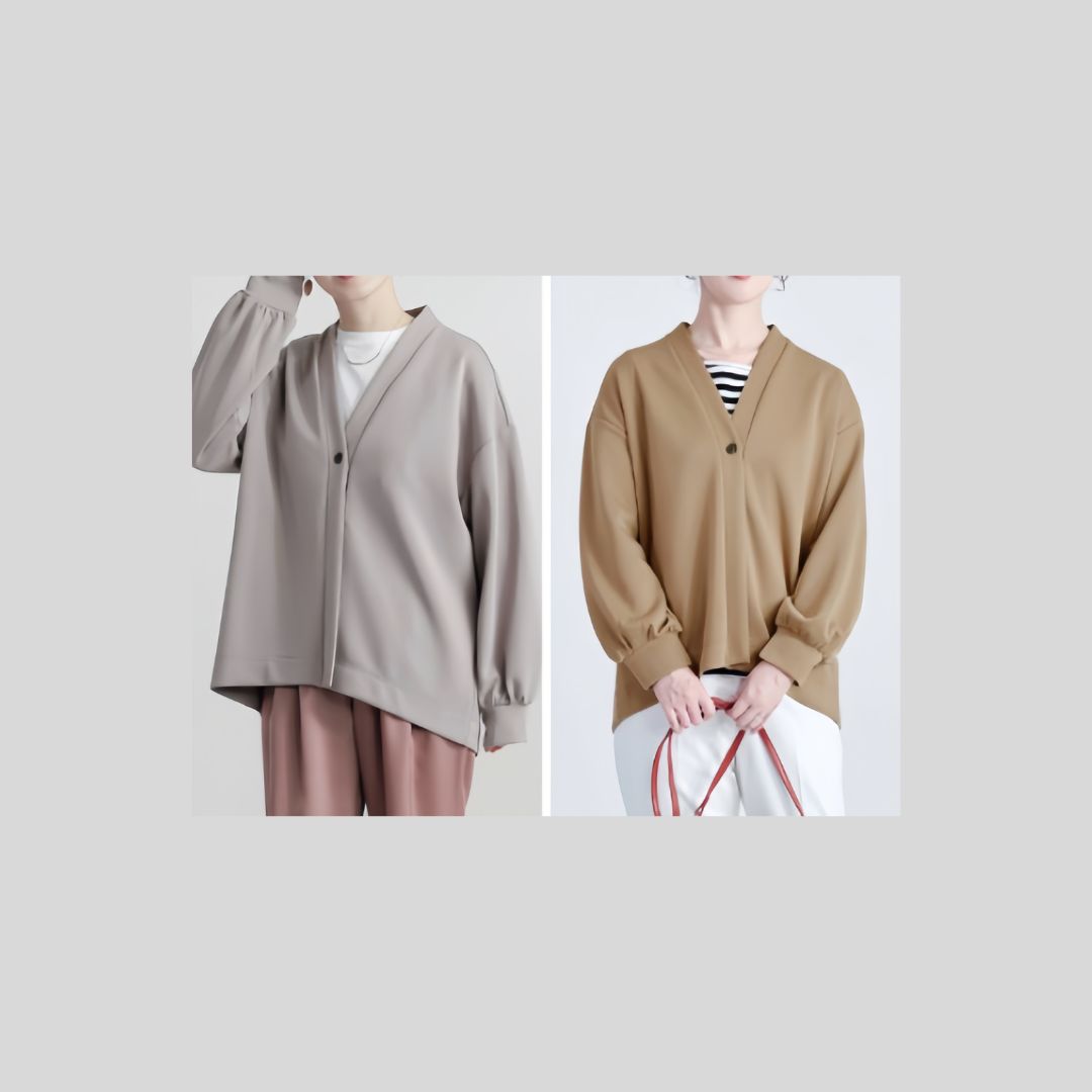 【再々入荷&新色】背中にチュールのカーディガン