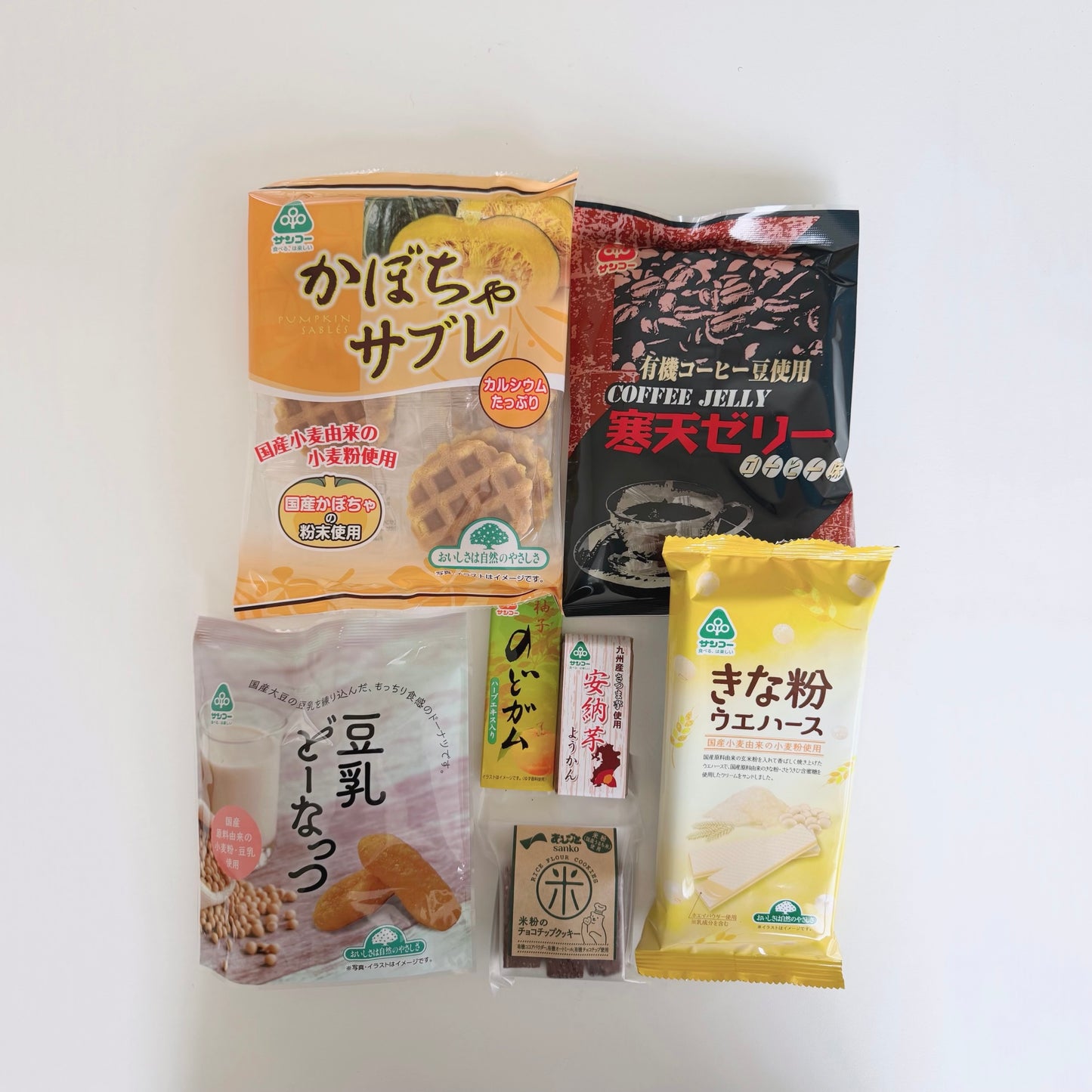 お菓子7点と選べるストール♪採点のオトモセット2025