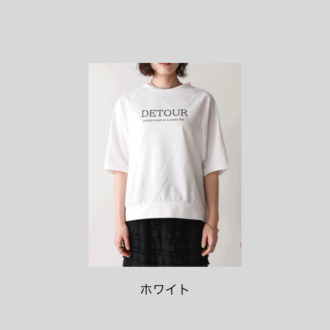 シンプル系ロゴのラグランTシャツ