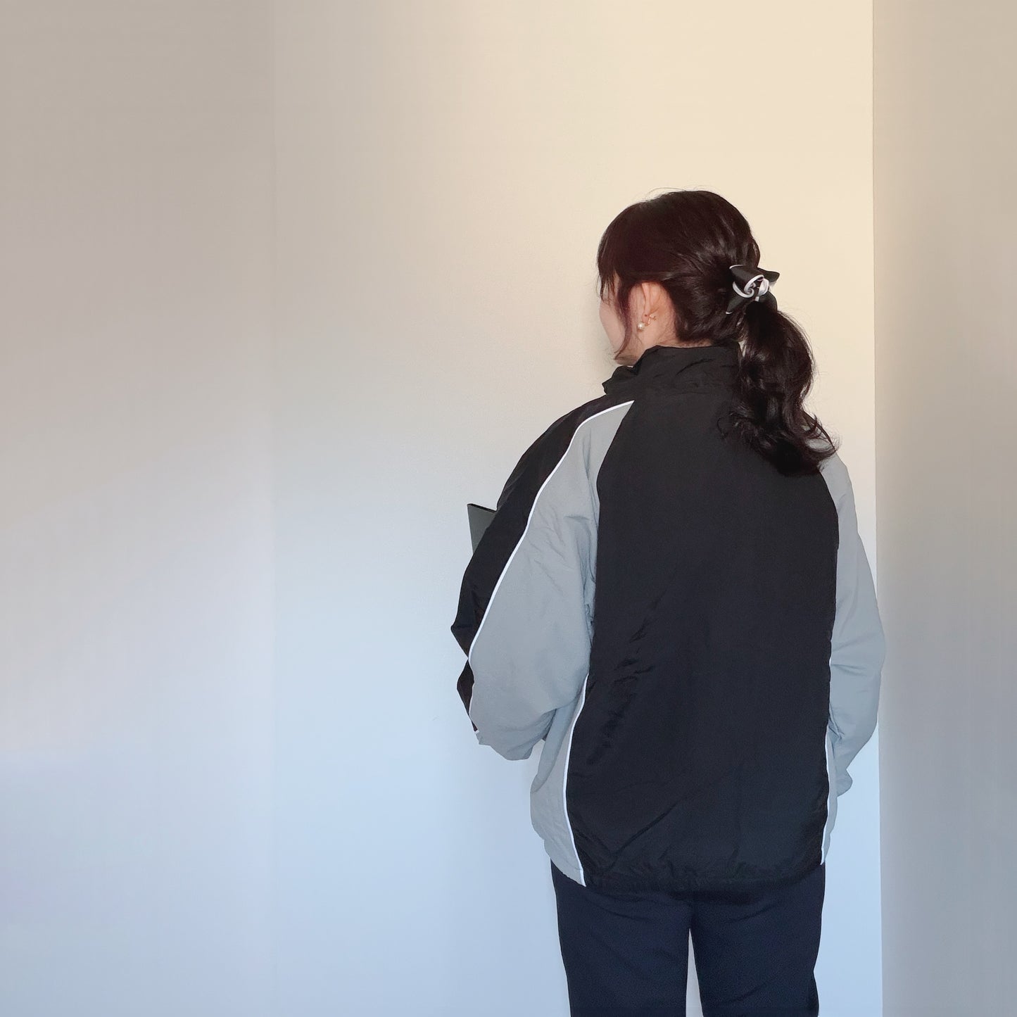 【再々入荷】裏が微フリースのあったかトラックジャケット