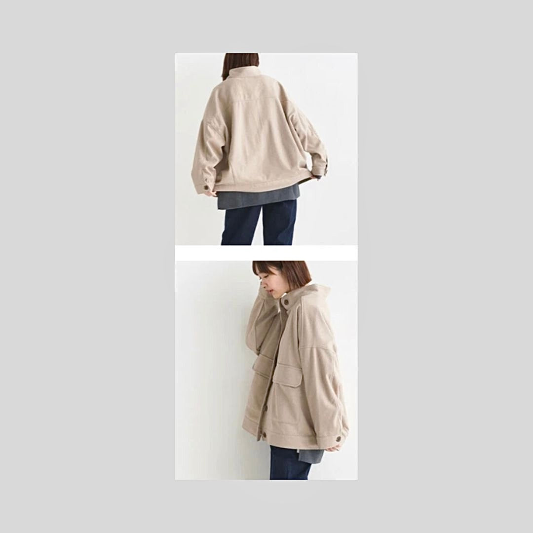 裏地有り♪ヘリンボーン柄アウター