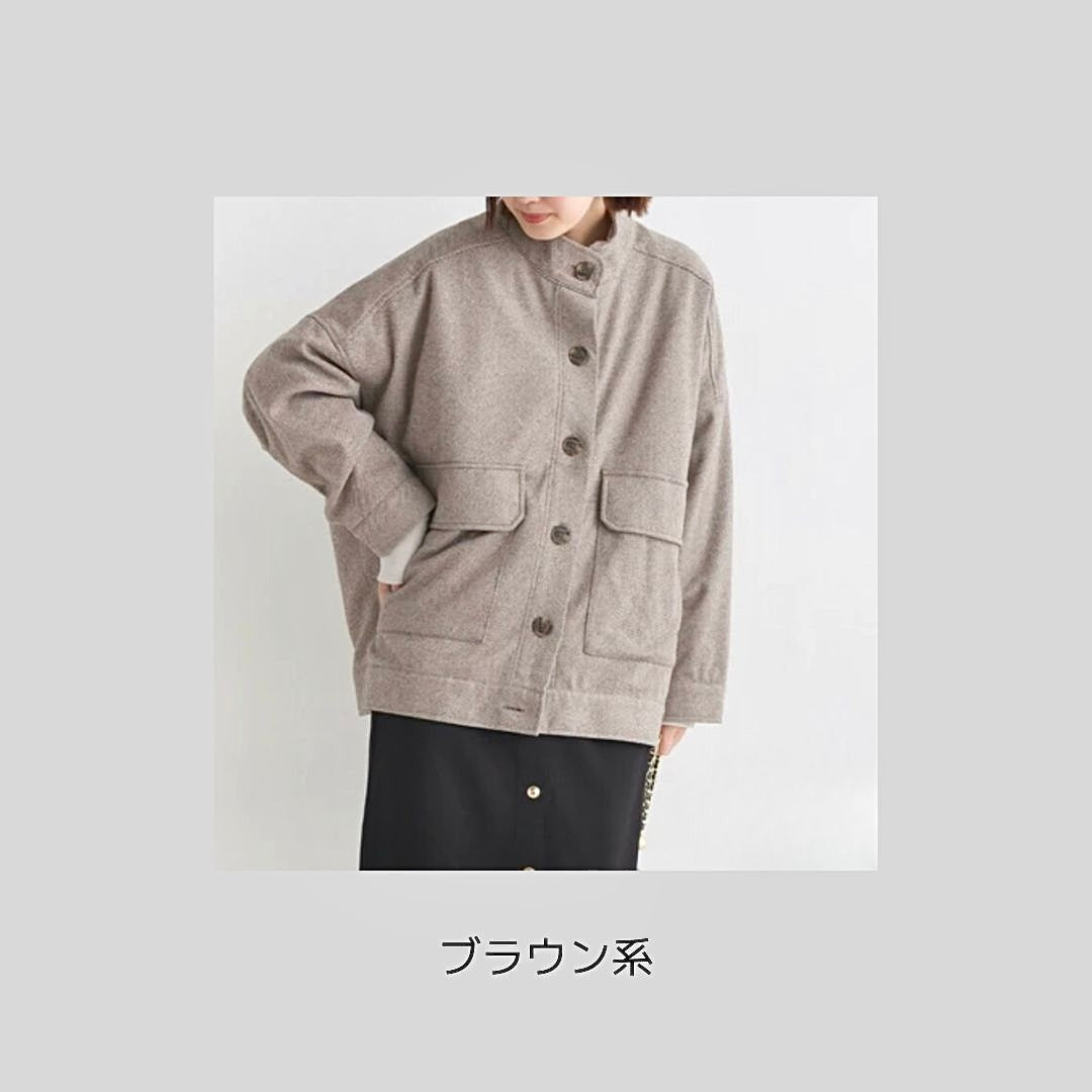 裏地有り♪ヘリンボーン柄アウター