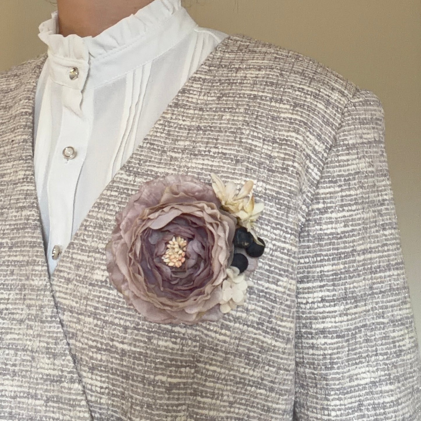 （ご予約期間終了）【センセイカプセルオリジナル】入学式にも懇談にもokなツイードジャケット