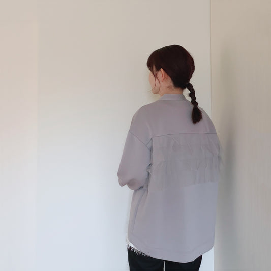 【再々入荷&新色】背中にチュールのカーディガン