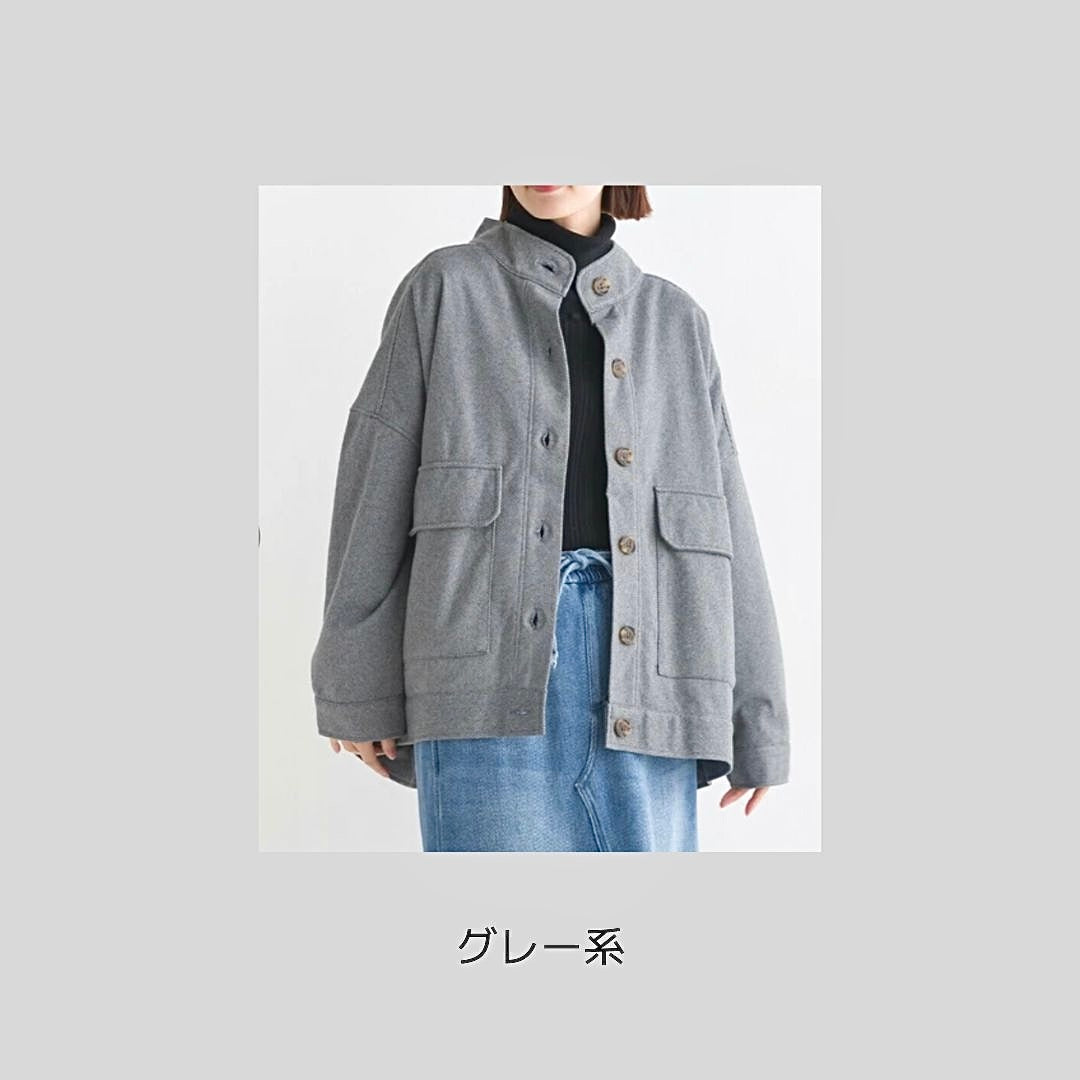 裏地有り♪ヘリンボーン柄アウター