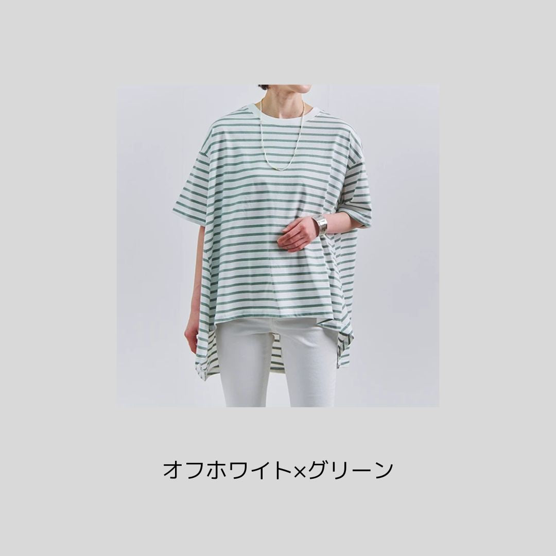 【今年も入荷】揺れがかわいいカットソー (半袖バージョン)