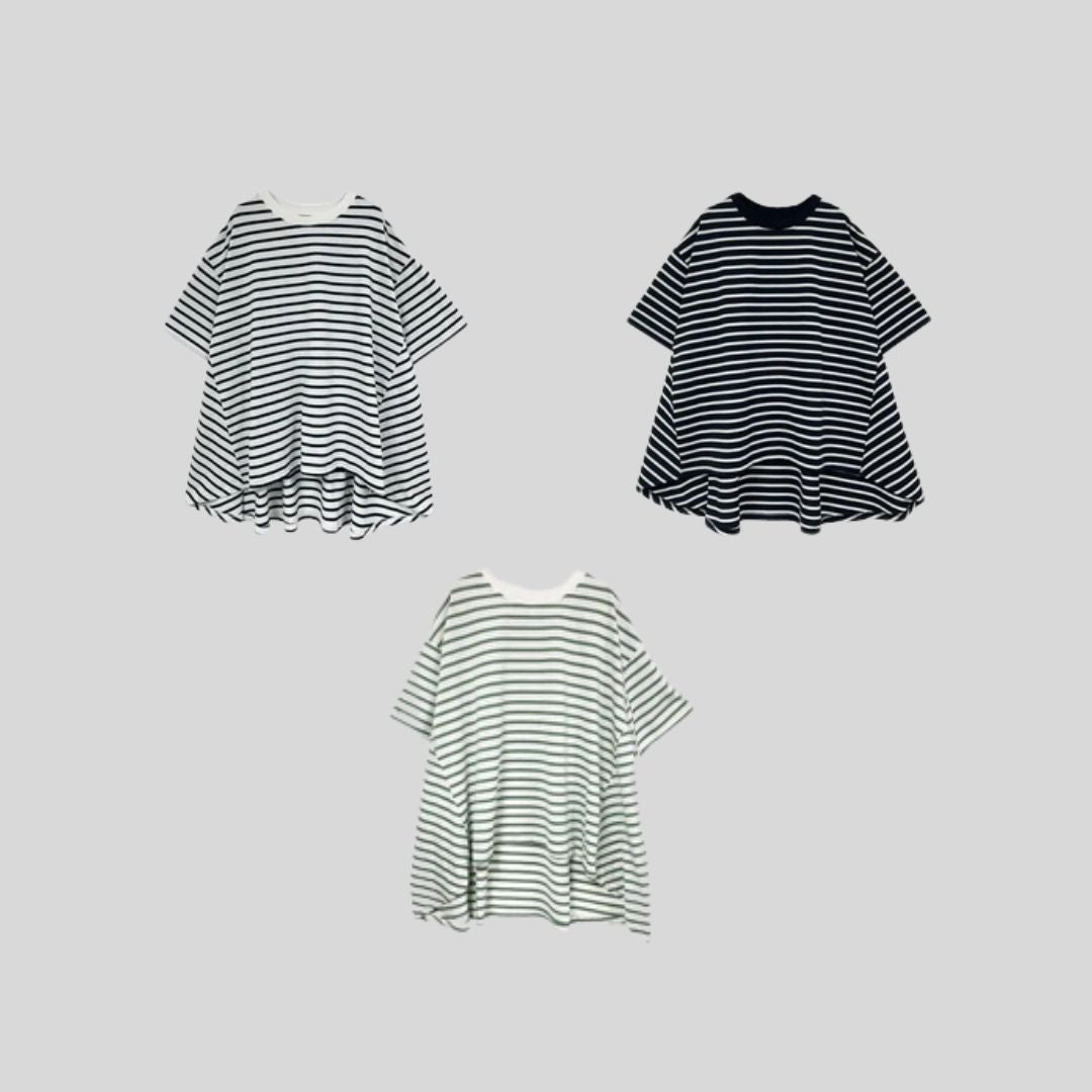 【今年も入荷】揺れがかわいいカットソー (半袖バージョン)
