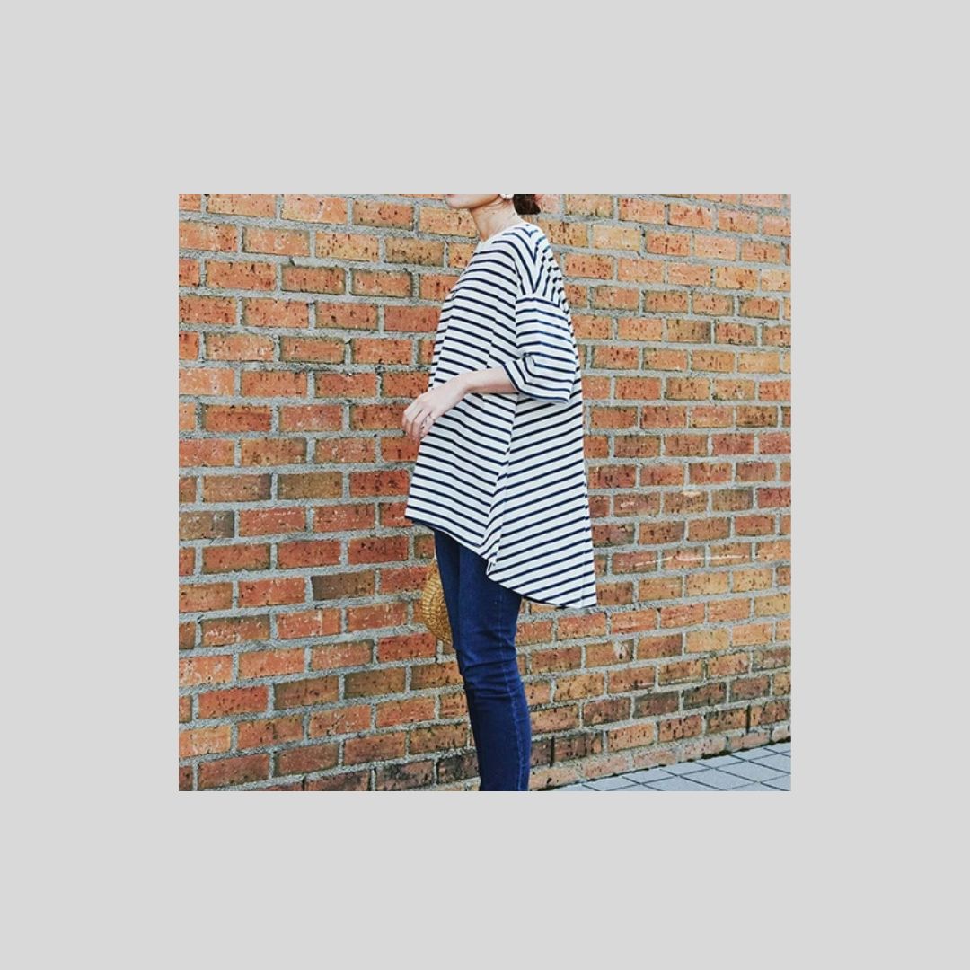 【今年も入荷】揺れがかわいいカットソー (半袖バージョン)