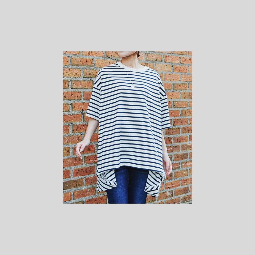 【今年も入荷】揺れがかわいいカットソー (半袖バージョン)