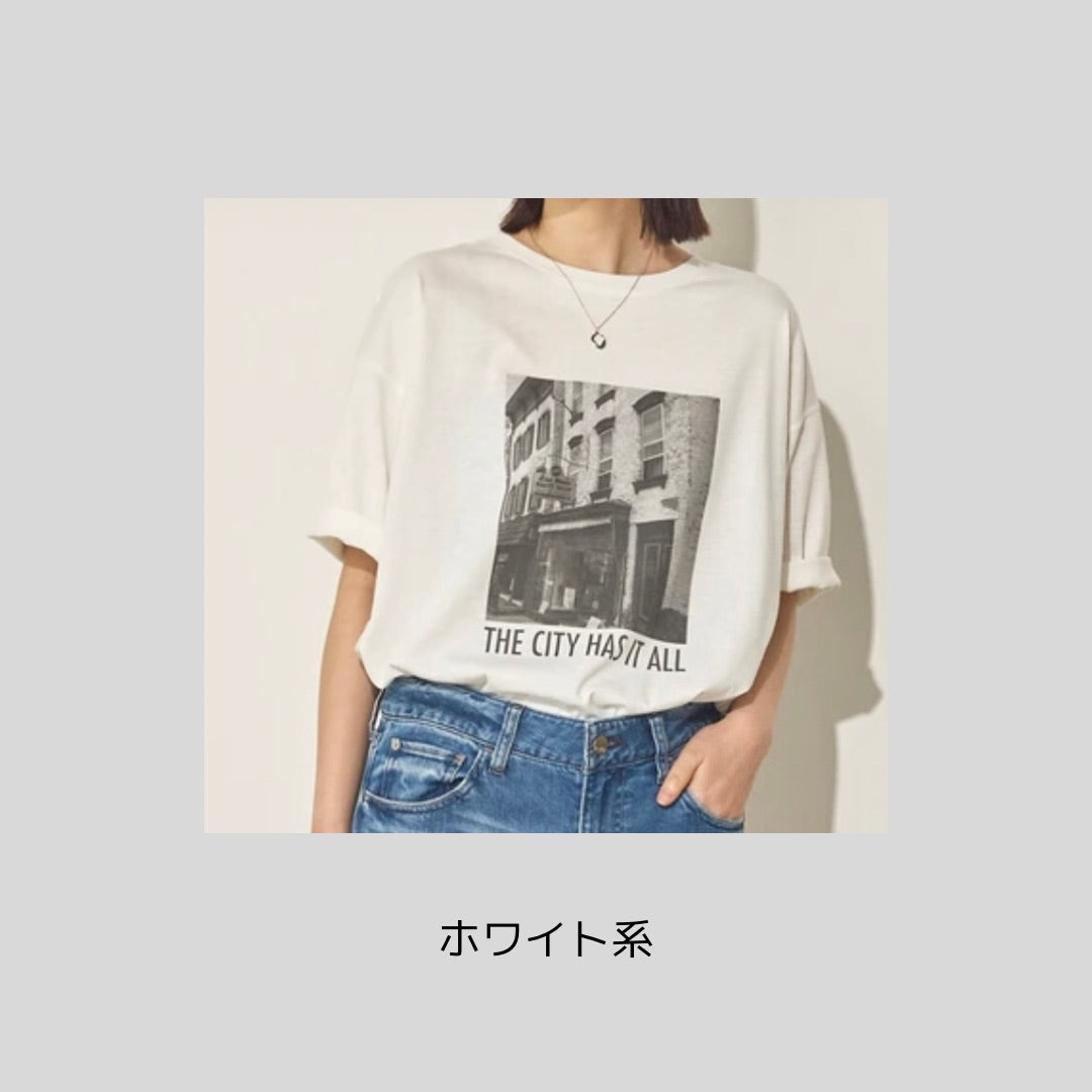 汗染み防止機能のプリントTシャツ