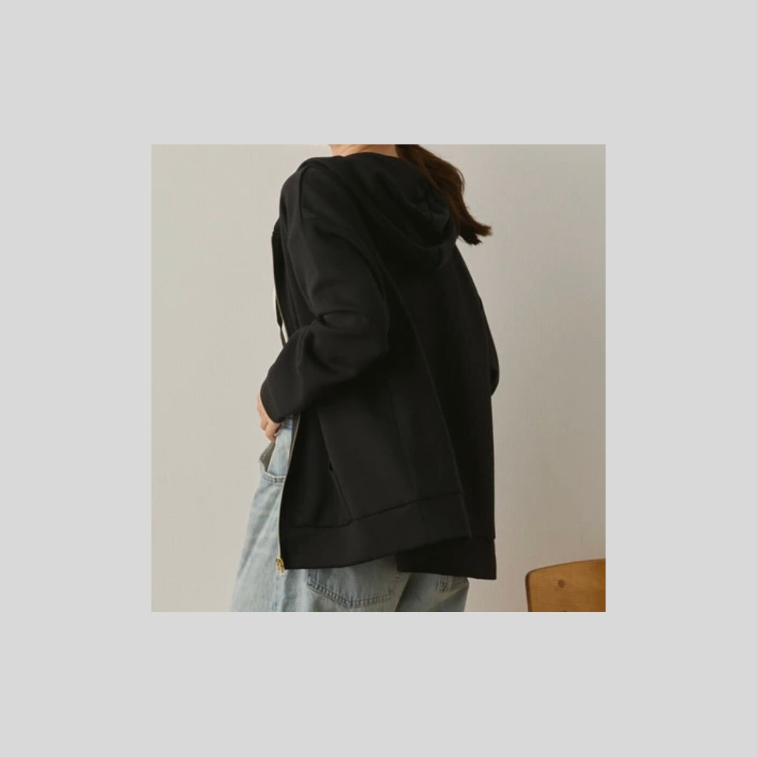 【再入荷&新色】ジップがゴールド、大人っぽパーカー