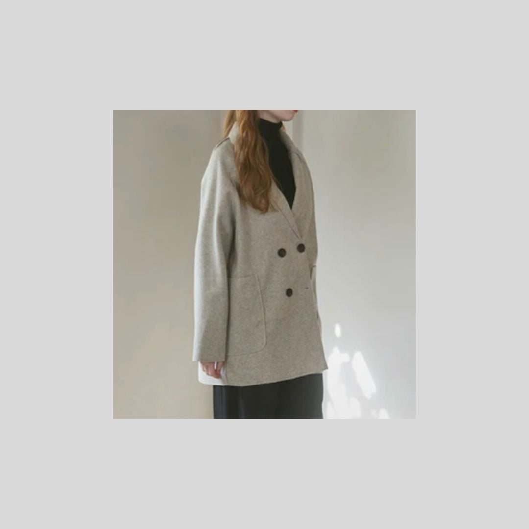 【ブラック系再入荷】カーディガンのように羽織れるジャケット