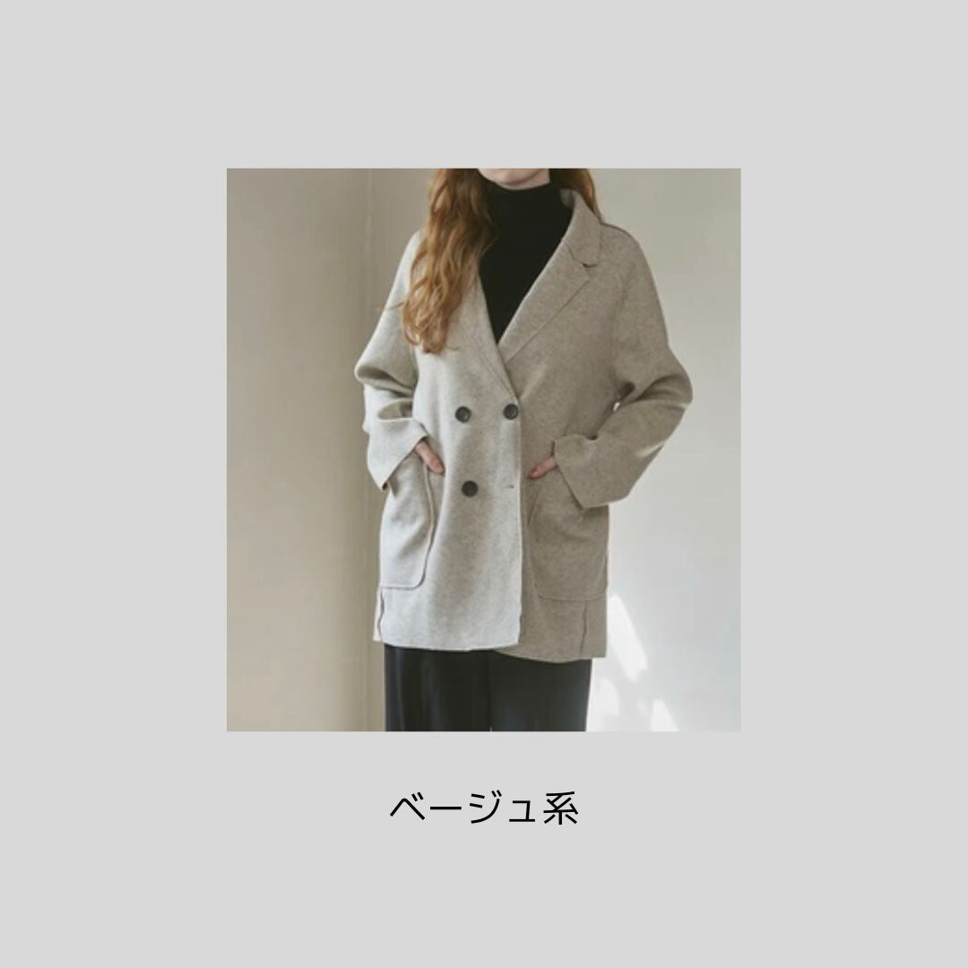 【ブラック系再入荷】カーディガンのように羽織れるジャケット