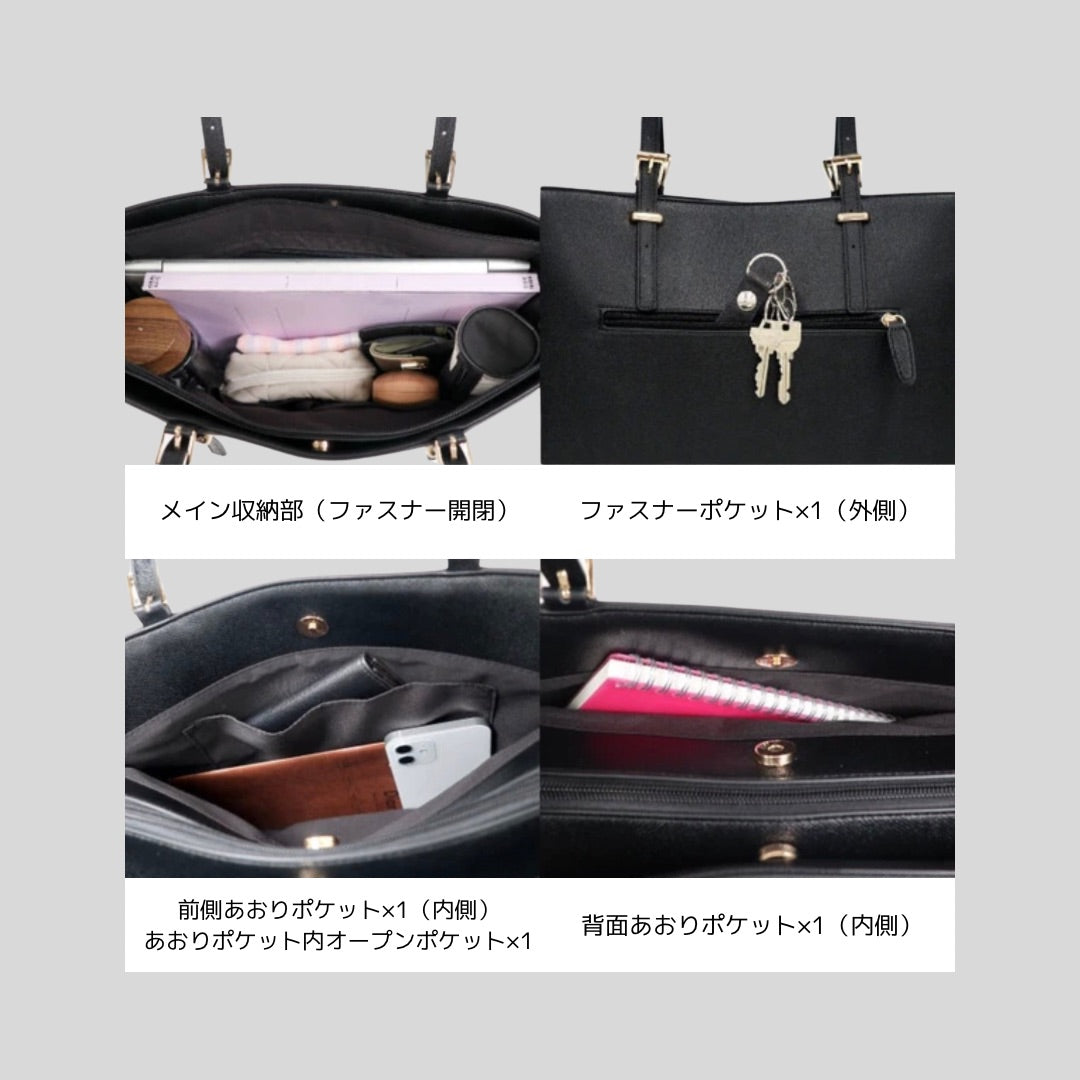軽くてシンプル、きれいめ場面でも使いやすいA4トートバッグ