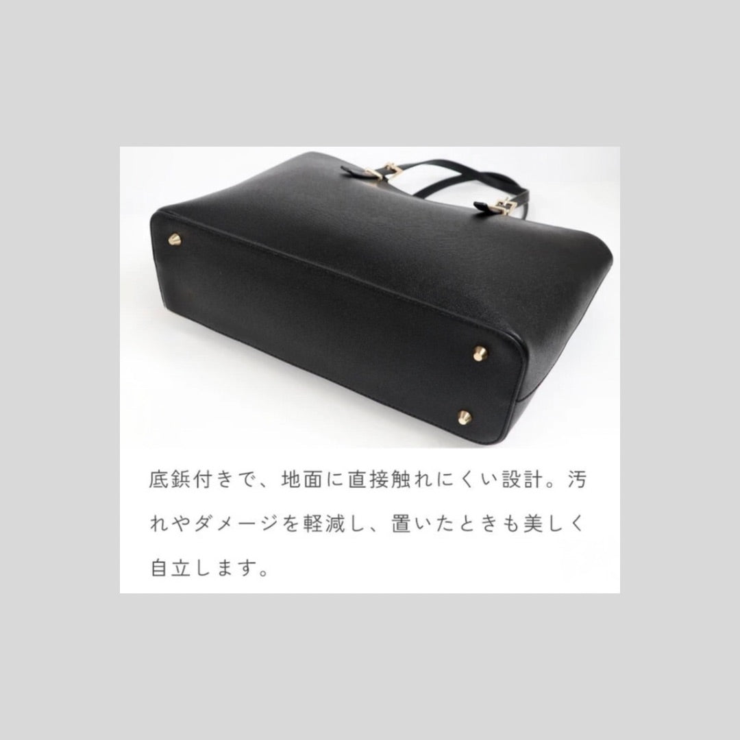 軽くてシンプル、きれいめ場面でも使いやすいA4トートバッグ