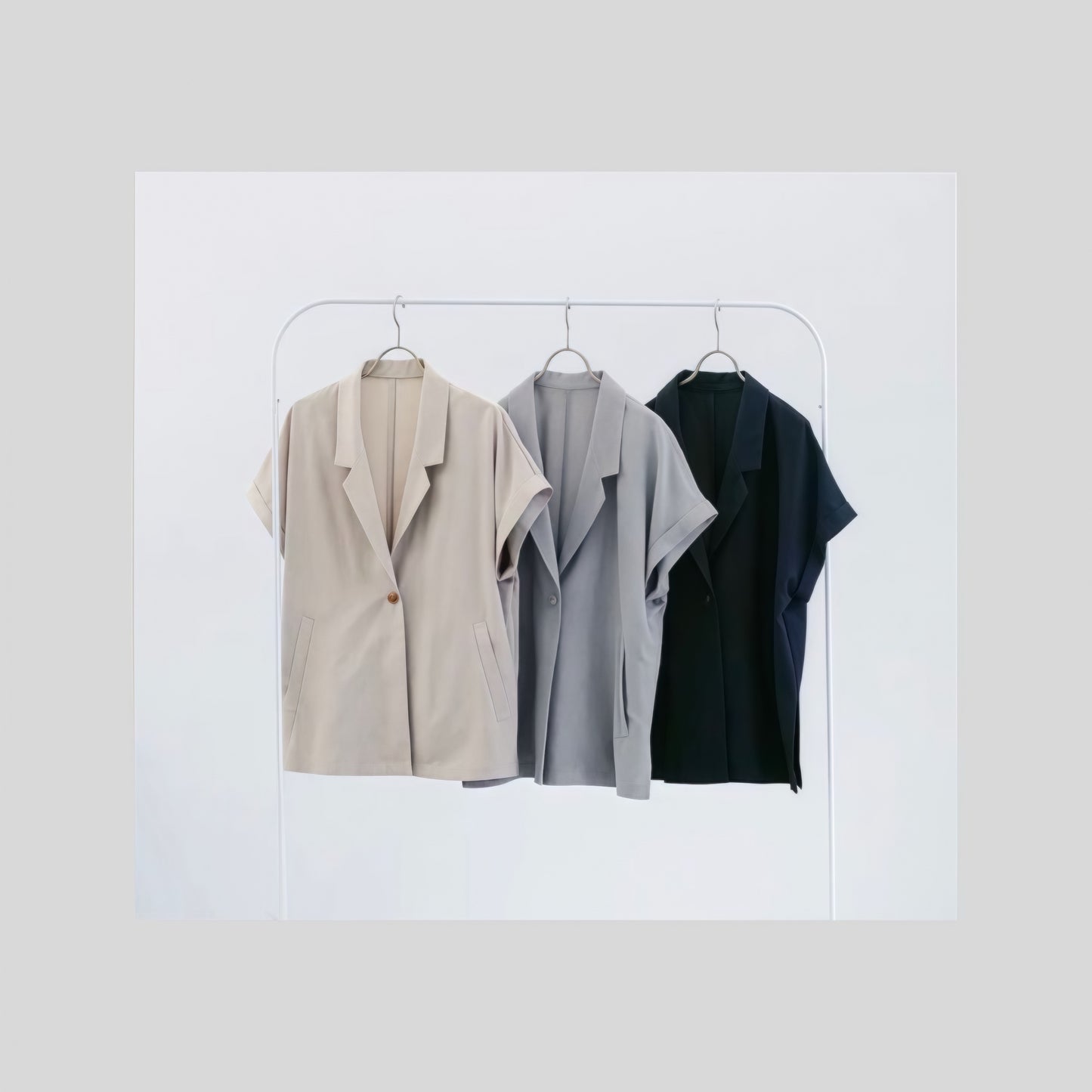 【再再再…入荷】夏の参観や懇談に◎の機能性半袖ジャケット