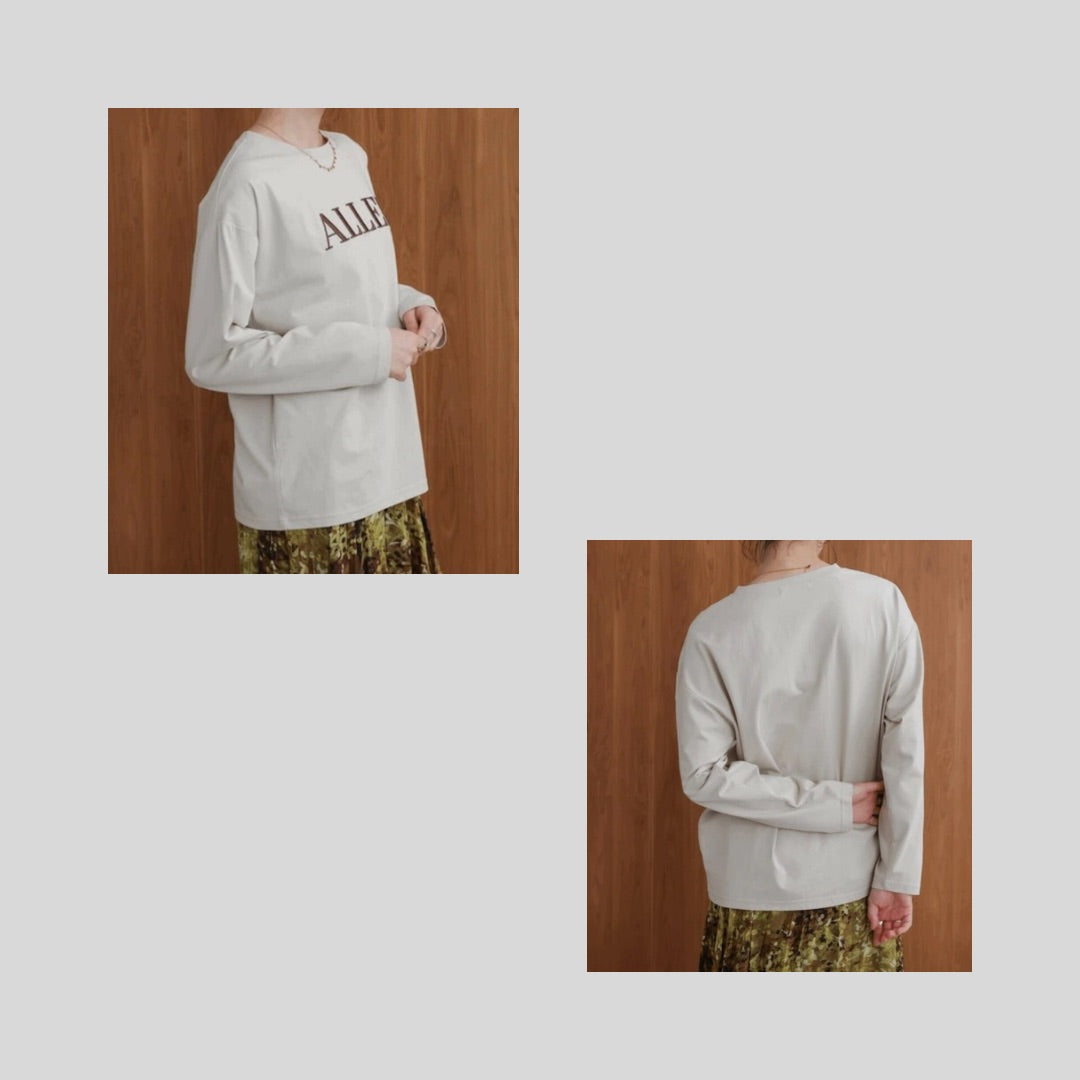 【新色登場】ちょっと秋テイストの立体ロゴロンT