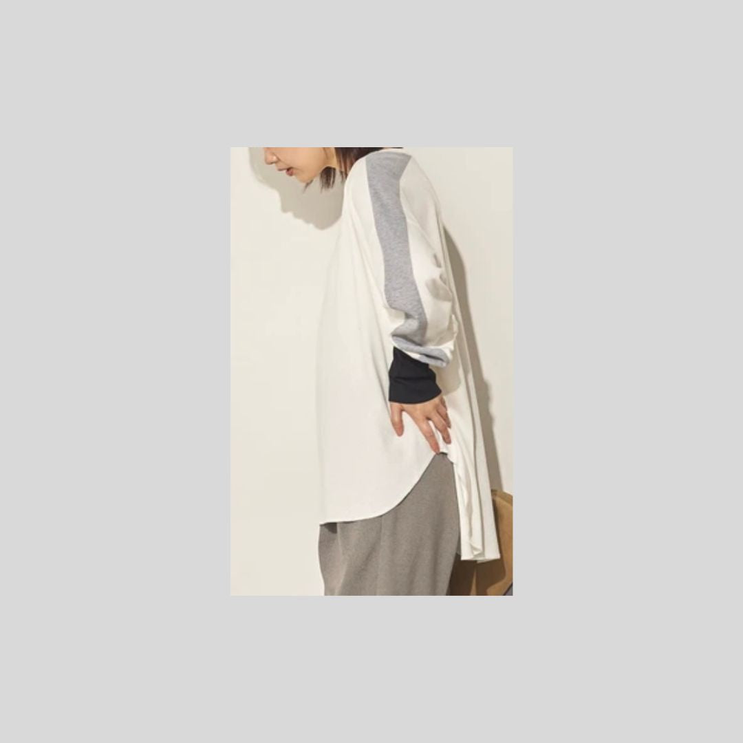 定番だけどひとひねり、なリブカットソー