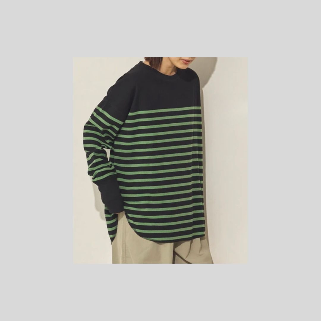 定番だけどひとひねり、なリブカットソー
