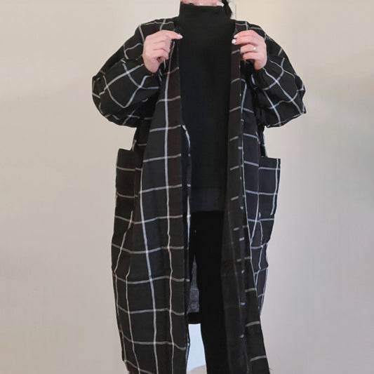 【再再再…入荷】習字用！今風な割烹着ってこんなの（版画など図工にも♪）