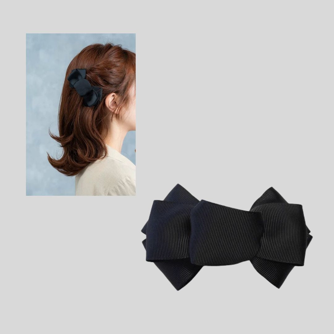 【再再再入荷】少しかしこまったシーンのリボンバレッタ