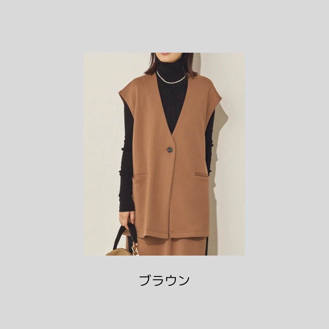 動く日にも♪ ダンボールニットのジレ