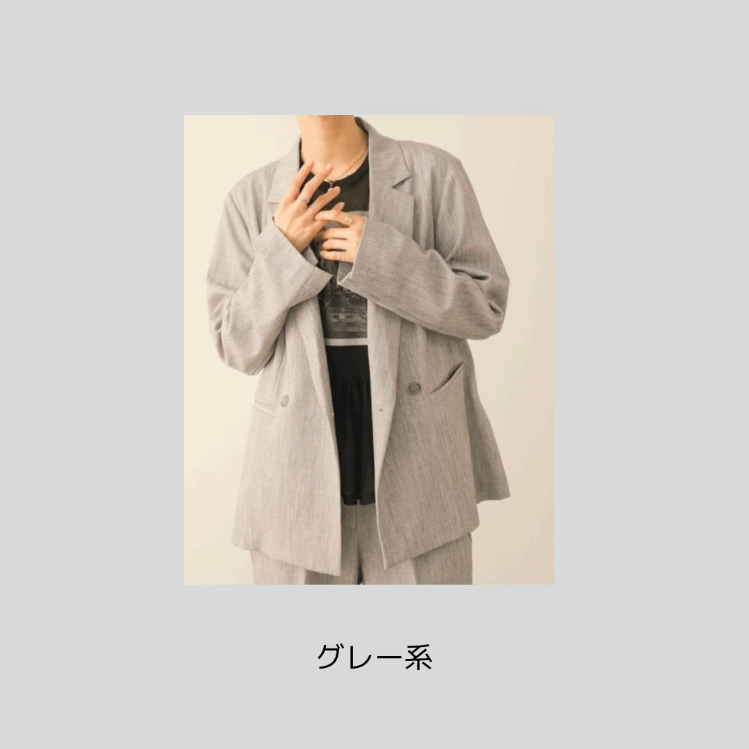 参観にも◎ 軽やかダブルジャケット